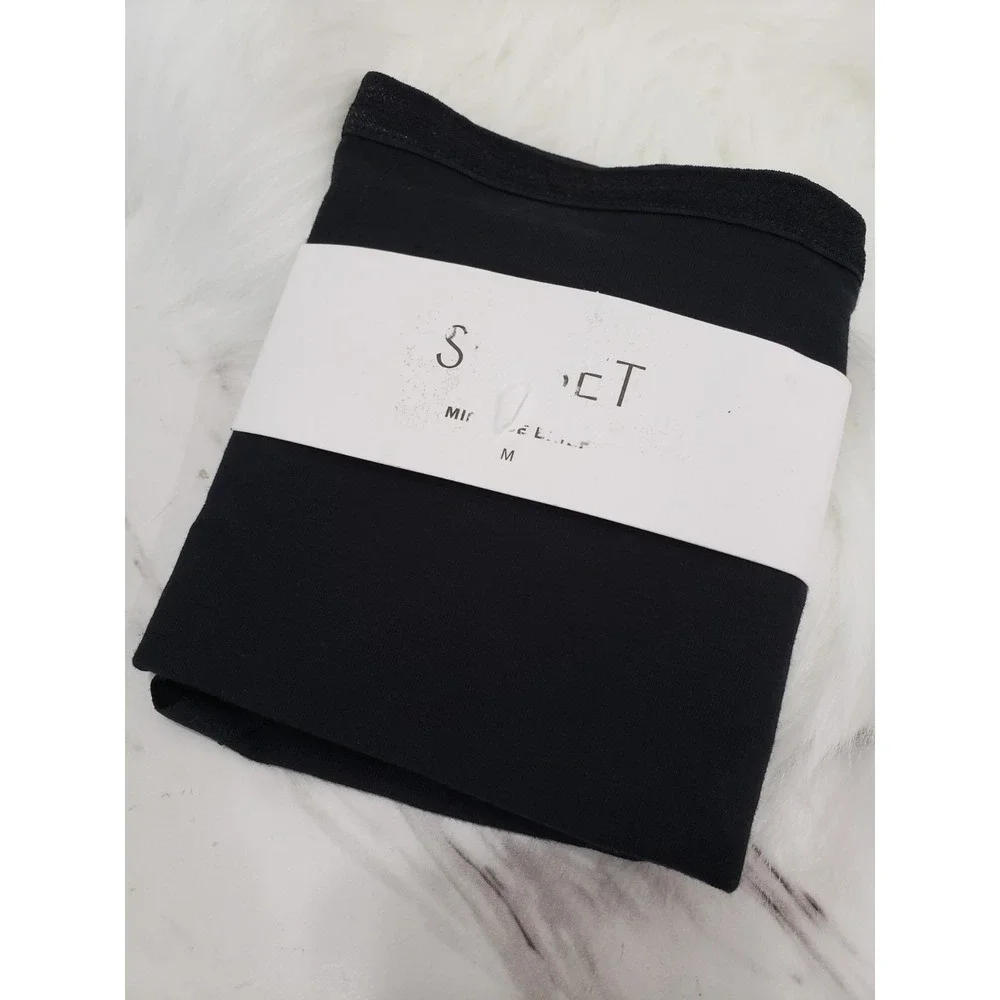 Subset Knickey Organic Cotton Mid-Rise Brief Black Panties Medium SUB-W-MRB-CB-M